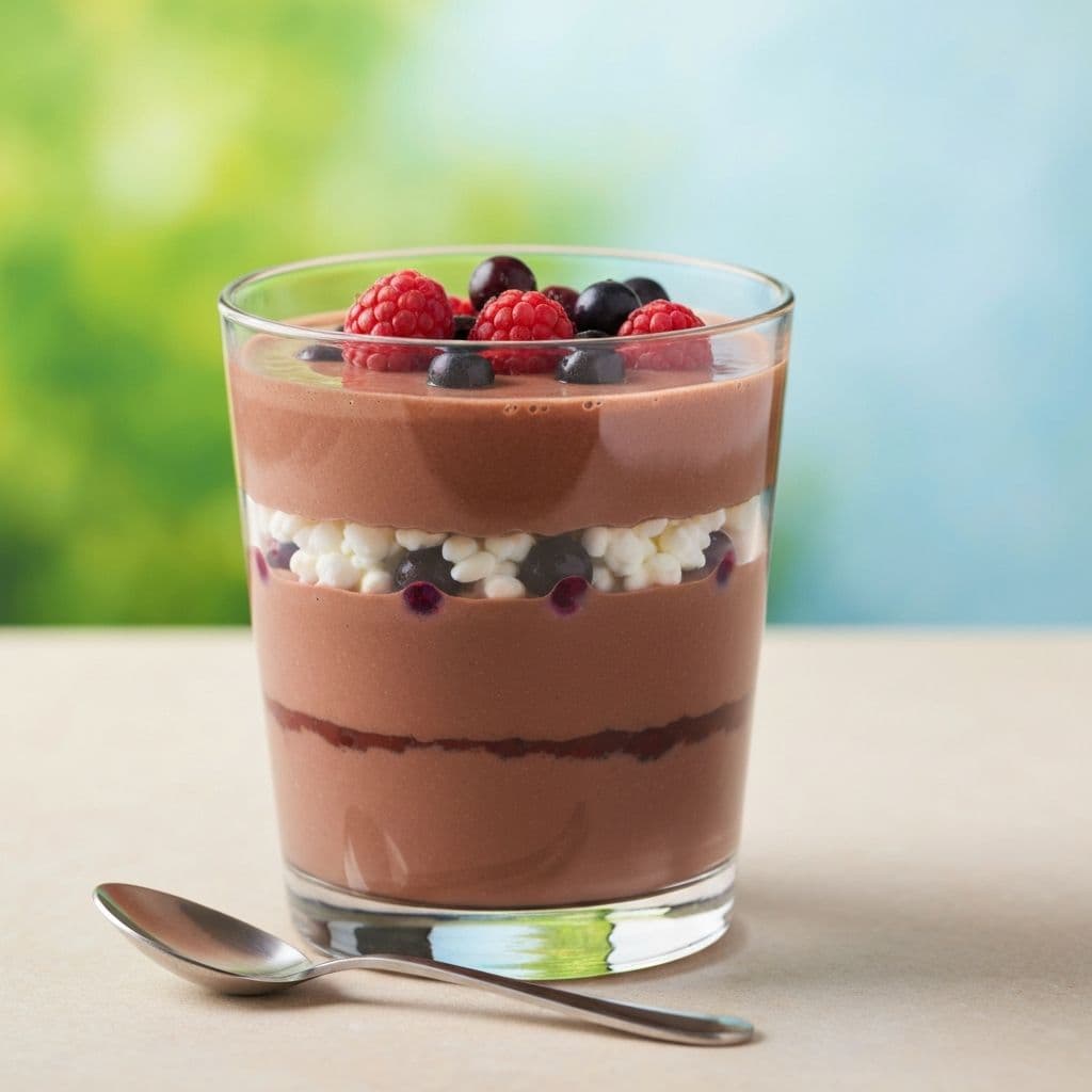 Protein shake with berries and recovery carbs